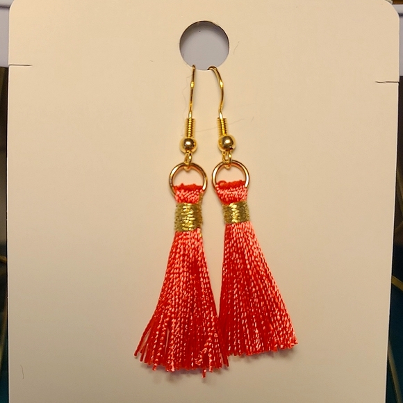 Colorful Handmade Tassle Earrings - Picture 4 of 9